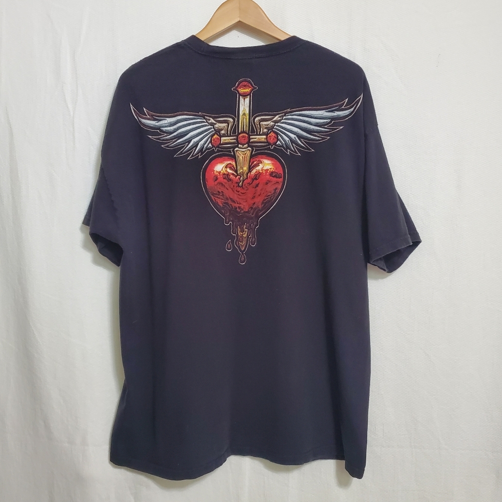 Vintage Bon Jovi Heart And Dagger T-Shirt Mens XXL